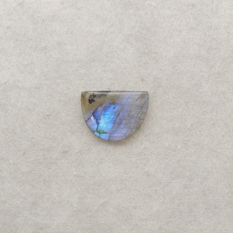 

B&F Natural Labradorite Pendant Bead 20x15x3mm 1.6g Flashy Stone Necklace Accessories for Jewelry Making