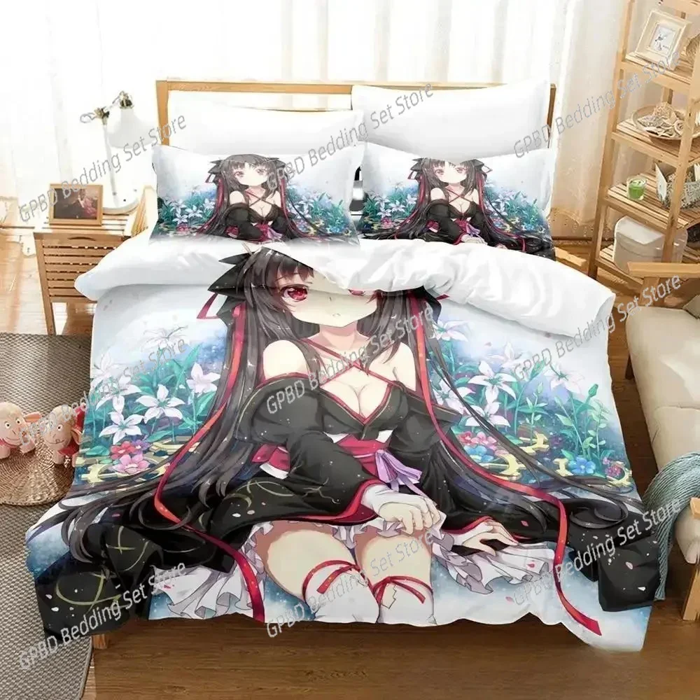 New Anime Unbreakable Machine-Doll 3D Bedding Set Duvet Cover Pillowcases Single Twin Full Queen Size Home Decor Quilt Boys Gift
