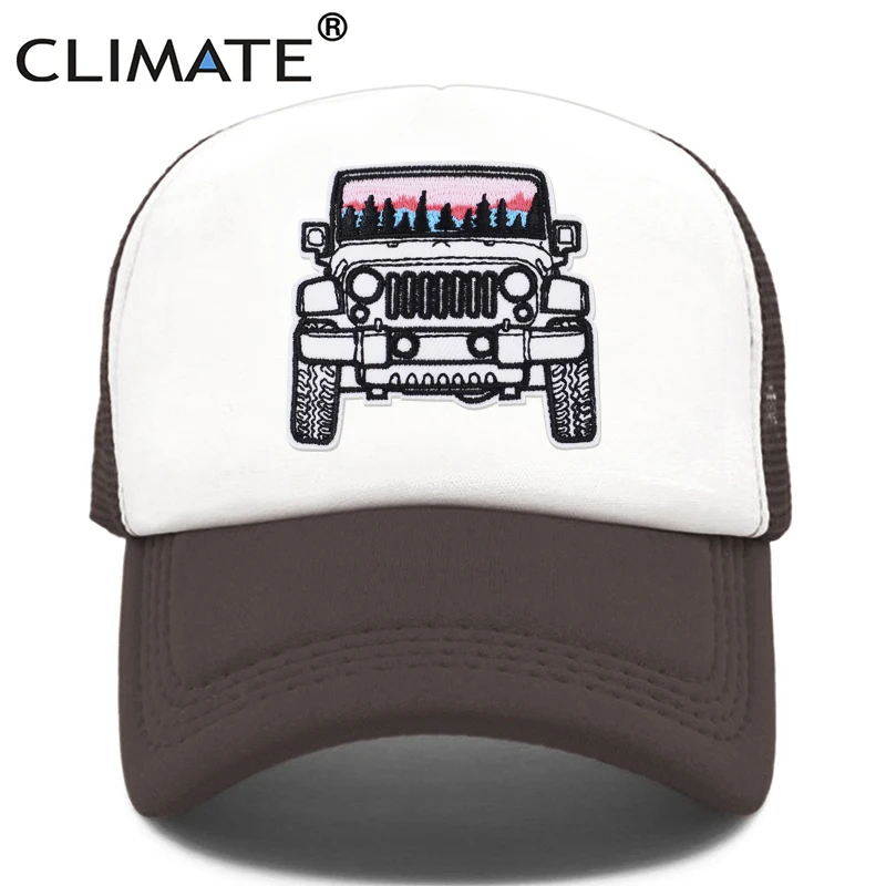 CLIMATE New Outdoor SUV Cap Summer Cool Sport Across Country Trucker Cap Hat Cross-country Mesh Cap Travel Trip Men Women Kid