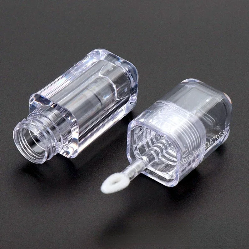 

Clear Empty Lip Gloss Tubes Mini Sample Vials Lipgloss Container Refillable Cosmetics Packaging Containers Lip Glaze tube 10pcs