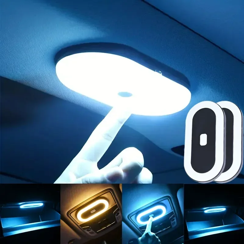 

Светильник для салона автомобиля, потолочная лампа, ночник с сенсорным управлением, USB-лампа для чтения на крыше автомобиля