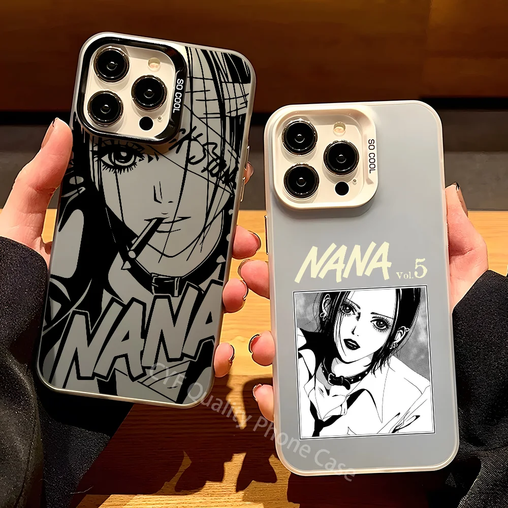 

Cool Nana Osaki Anime Phone Case For Apple 11 12 13 14 15 16Pro Max Plus Protect Plating Phone Cover