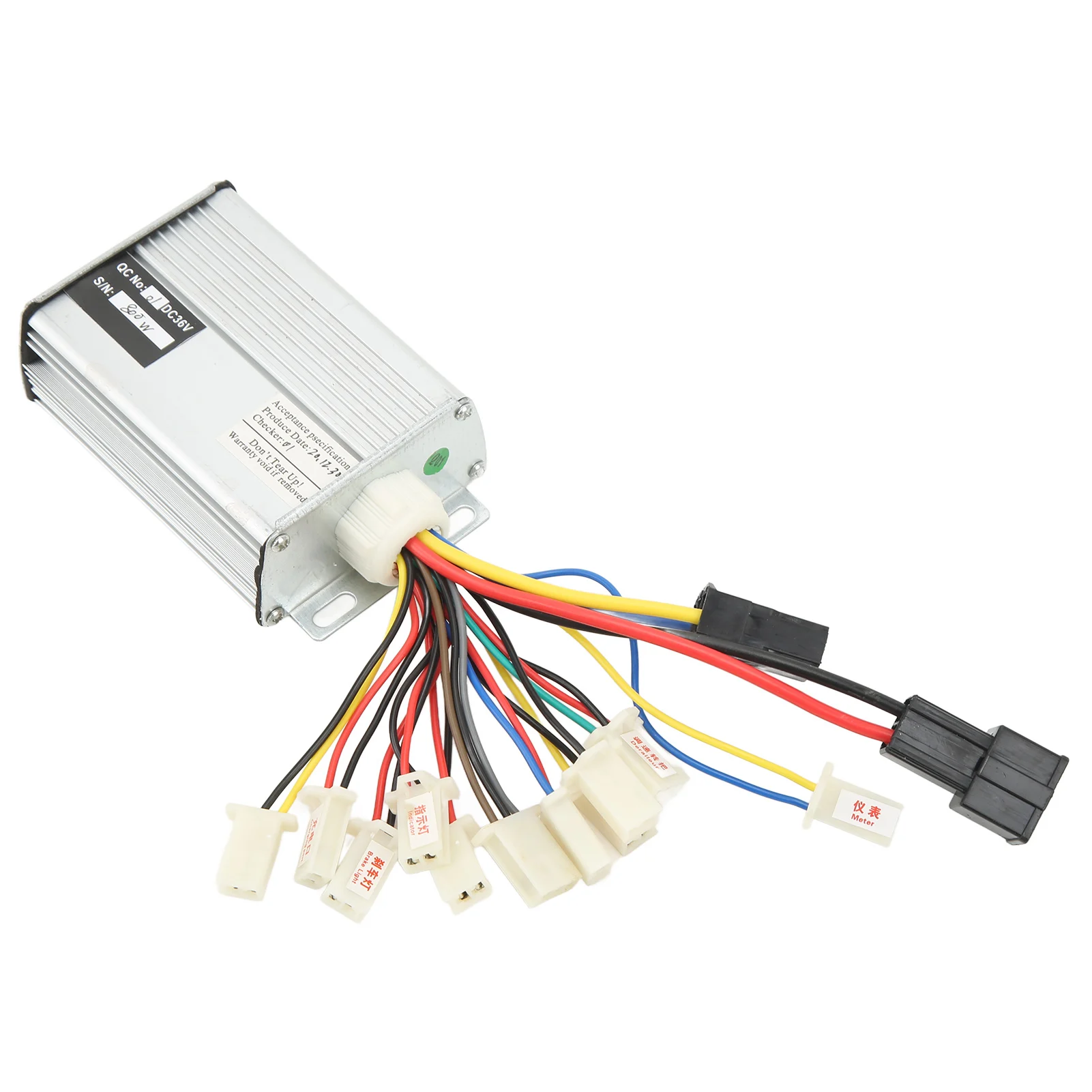 DC 36V Motor Speed Controller 800W Overcurrent Protection Aluminum Alloy Electric Bike Brush Controller