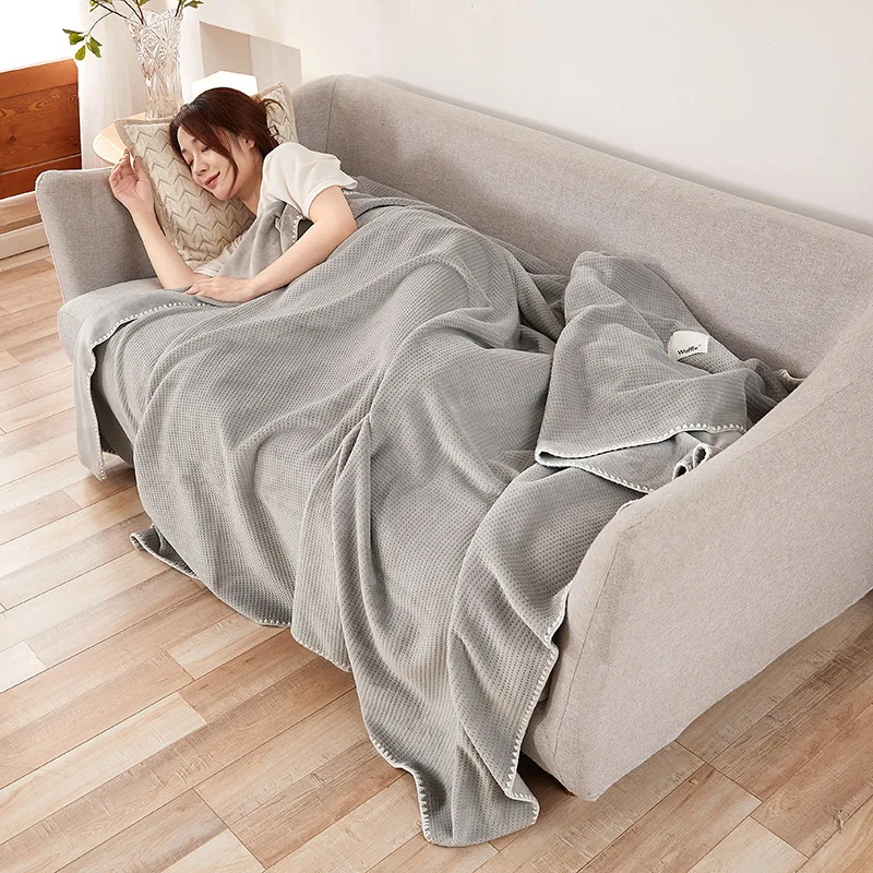 

Casual Nap Blanket Sofa Skin-friendly Breathable Cat Feel Washable Office Blanket