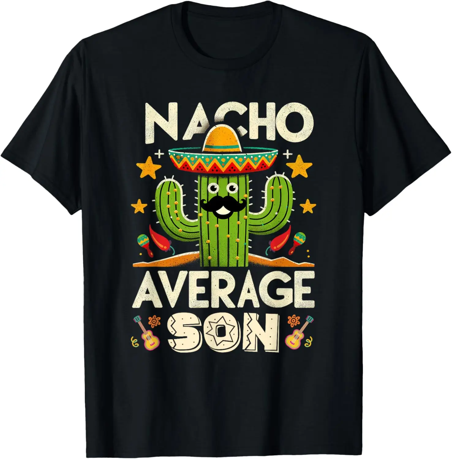 Cinco De Mayo Family Matching Shirts Nacho Average Son T-Shirt Mexico Tee Party Shirts Vintage Streetwear Graphic T Shirts Tops