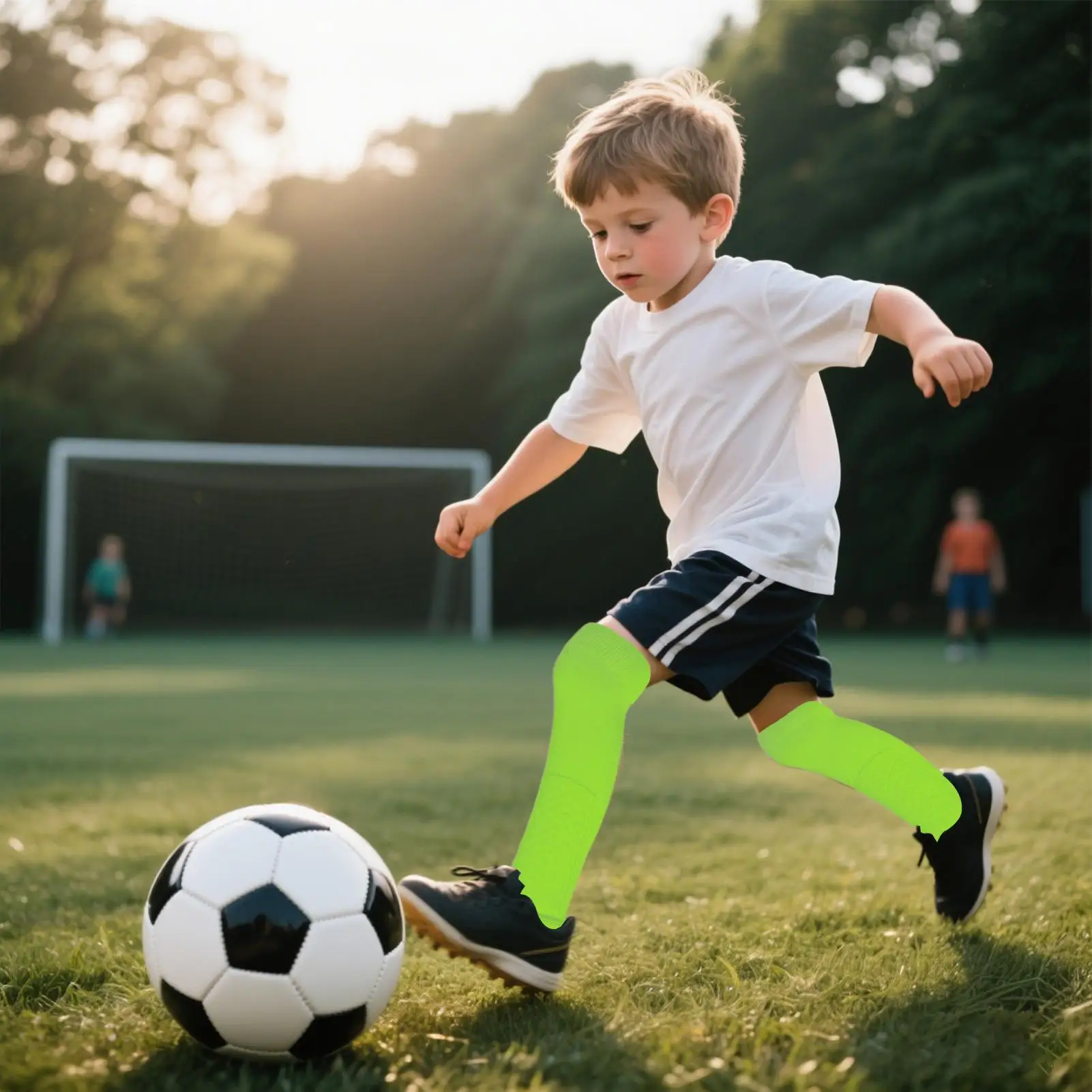 

Футбольные носки для дошкольников, носки для софтбола для малышей/молодежи и взрослых, дышащие влагоотводящие защитные футбольные экипировки, спортивные гетры для
