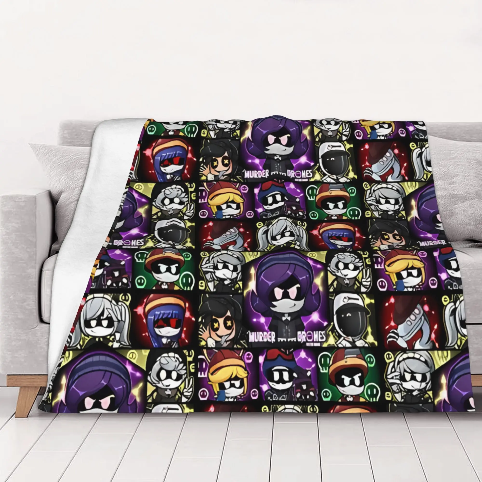1PC home Cutecore Classic Murder Drones Blanket Super Cosy Plush Home Living Room Sofa halloween