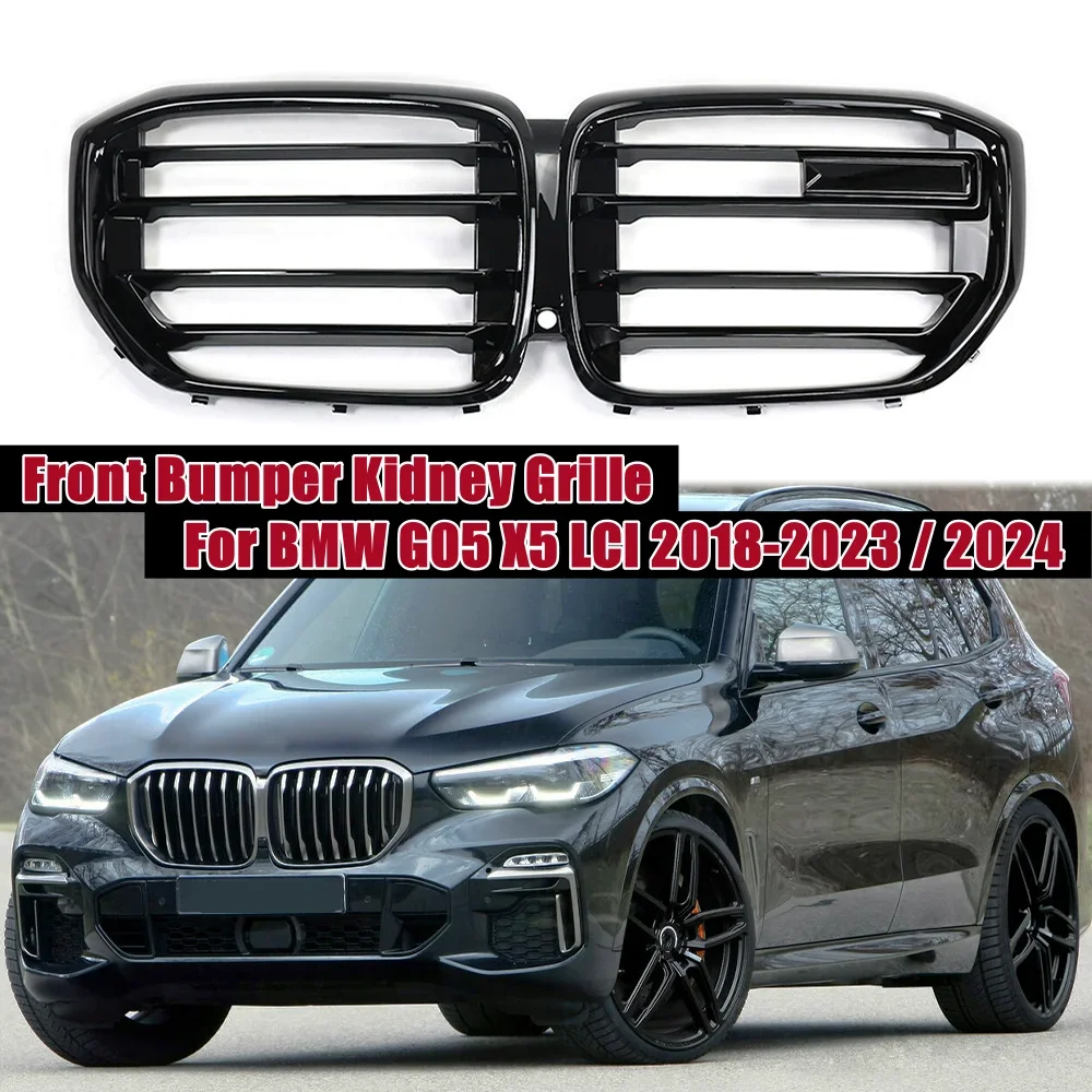 

Front Kidney Grill Sports X5M Style For BMW G05 X5 LCI 2018-2023/2024 M Sports Grille Racing Grill Car Accessories