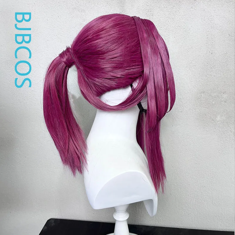 [Styled] Parrucca cosplay Kafka Parrucca medio lunga da 45 cm con coda di cavallo Parrucca viola rosa Cosplay Parrucche cosplay anime resistenti al calore