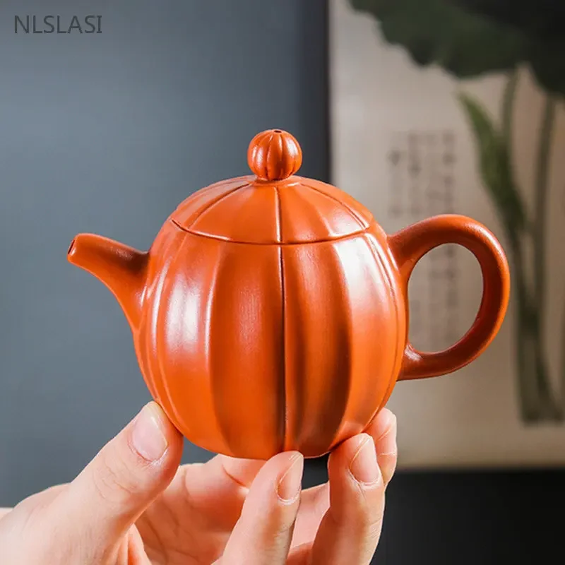 140ml/280ml Chinese Yixing Purple Clay Tea Pot Raw Ore Zhu Mud Beauty Tea Infuser Handmade Filter Teapot Tradition Zisha Tea Set