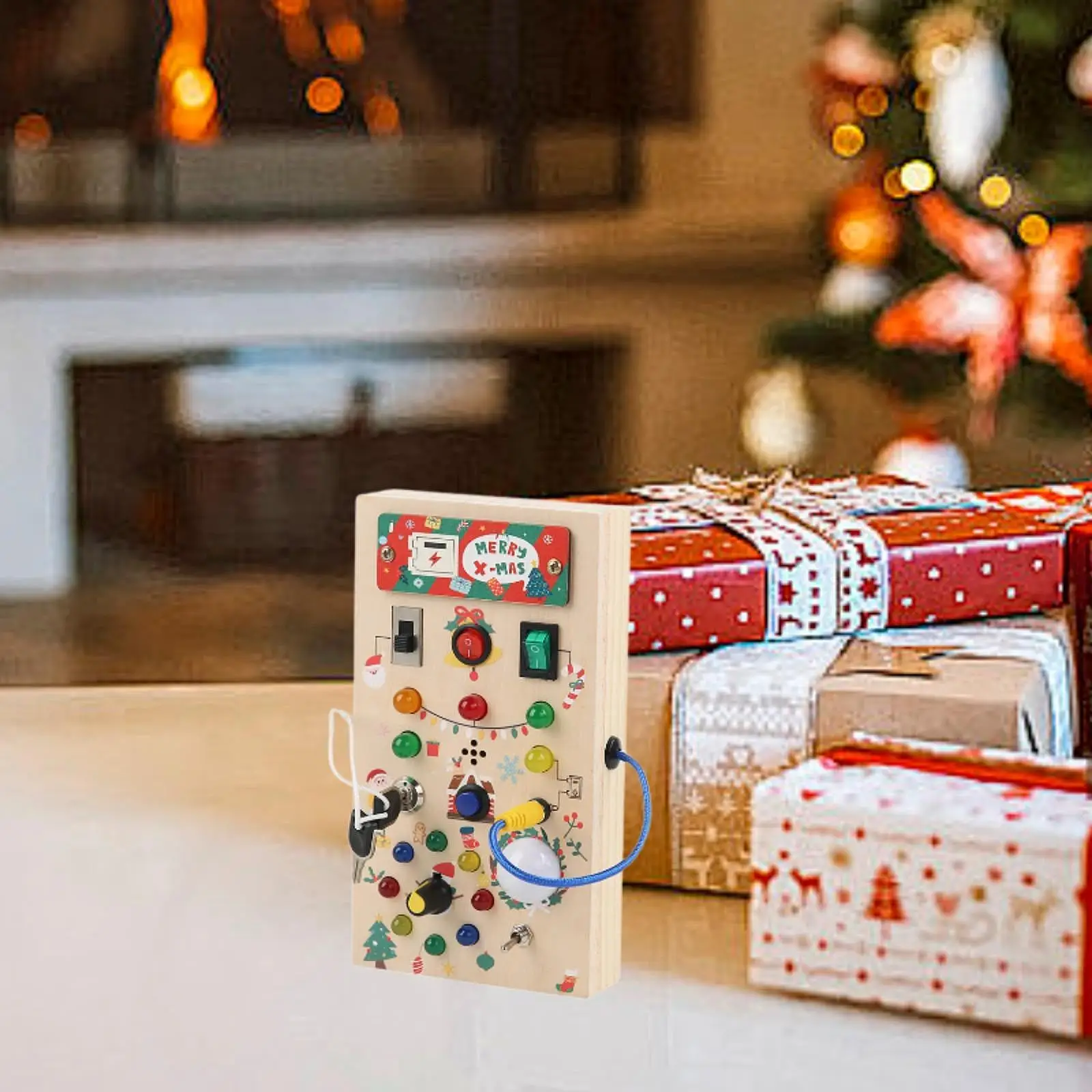 Planche occupée pour tout-petits, motricité de base, reconnaissance des couleurs, cadeau éducatif