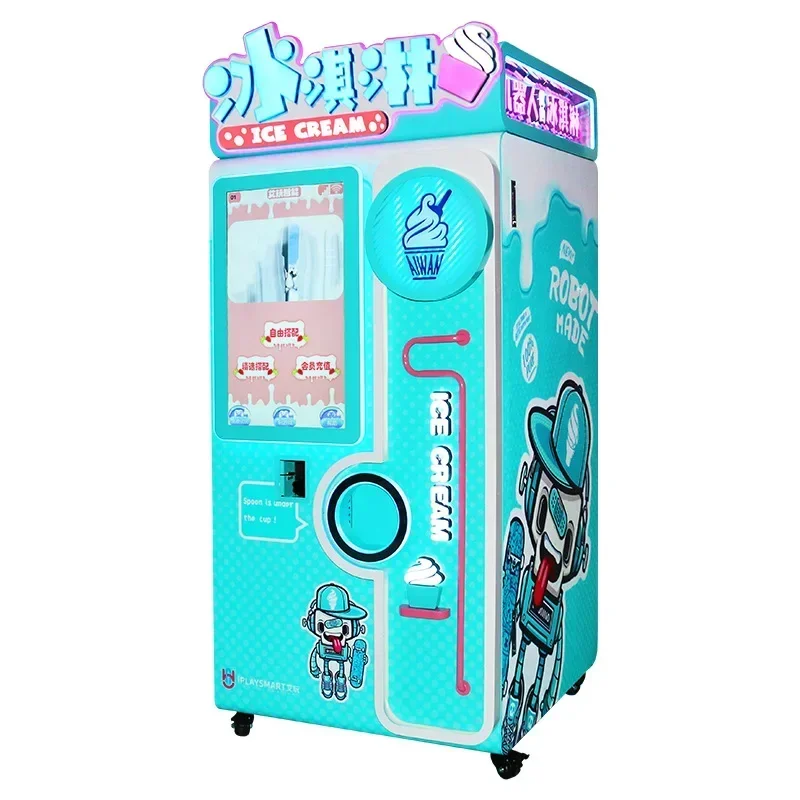 2024 New Style Cool Treats In Seconds Ice Cream Vending Machine Automatic Ice Cream Machine With Variety Of Flavors