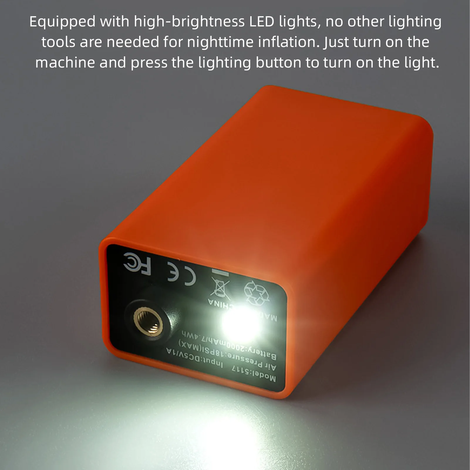 Electric Ball Pump Portable Air Pump with Digital LCD Display LED Lights Easy Using for Basketball Soccer Ball Volleyball