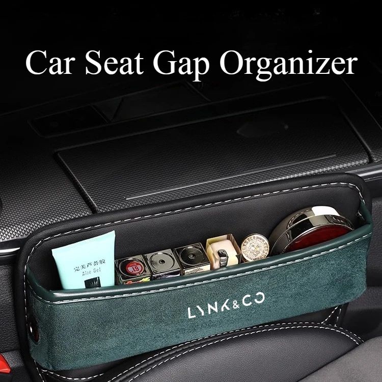 

Leather Car Seat Gap Organizer Crevice Side Storage Box Filler Side Storage Pocket for For Lynk&Co 01 02 03 05 06 2025 Lynk Co