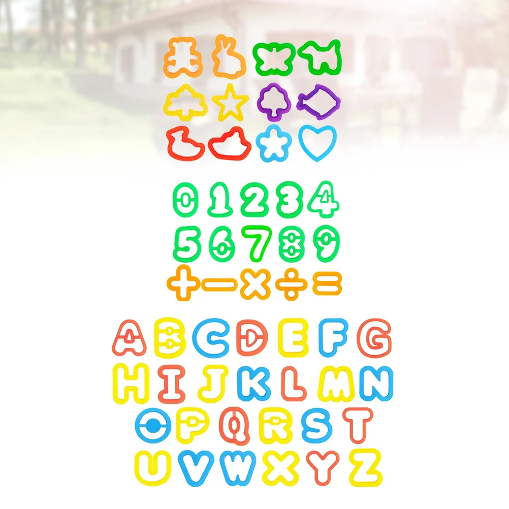 مجموعة قوالب ألوان مكونة من 53 قطعة، أدوات تصاميم متنوعة للأطفال، لعب إبداعي لتخفيف التوتر وتعلم الفصول الدراسية وحفلات أعياد الميلاد الممتعة