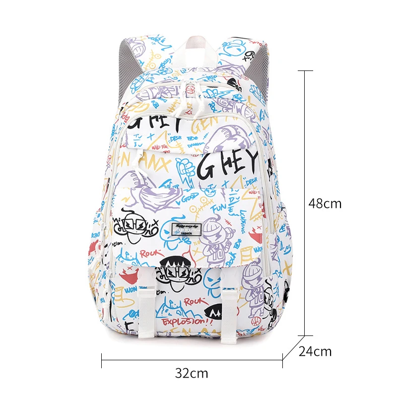 Kawaii Waterproof School Bag para crianças, Mochila de grande capacidade, Mochila para meninas, Estudantes do ensino primário