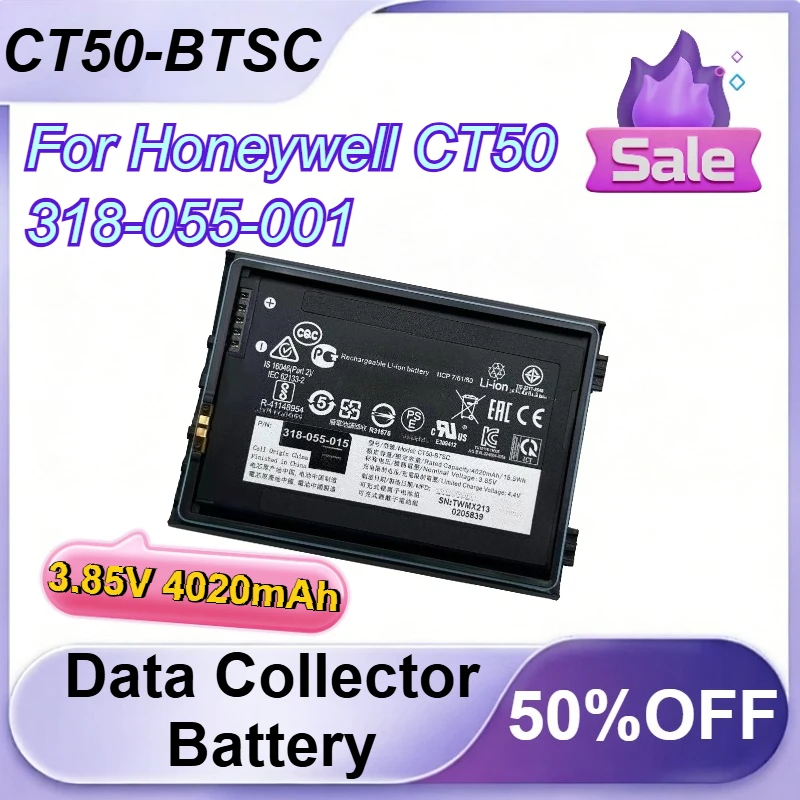 

CT50-BTSC 3.85V 4020mAh Data Collector Battery for Honeywell CT50 318-055-001