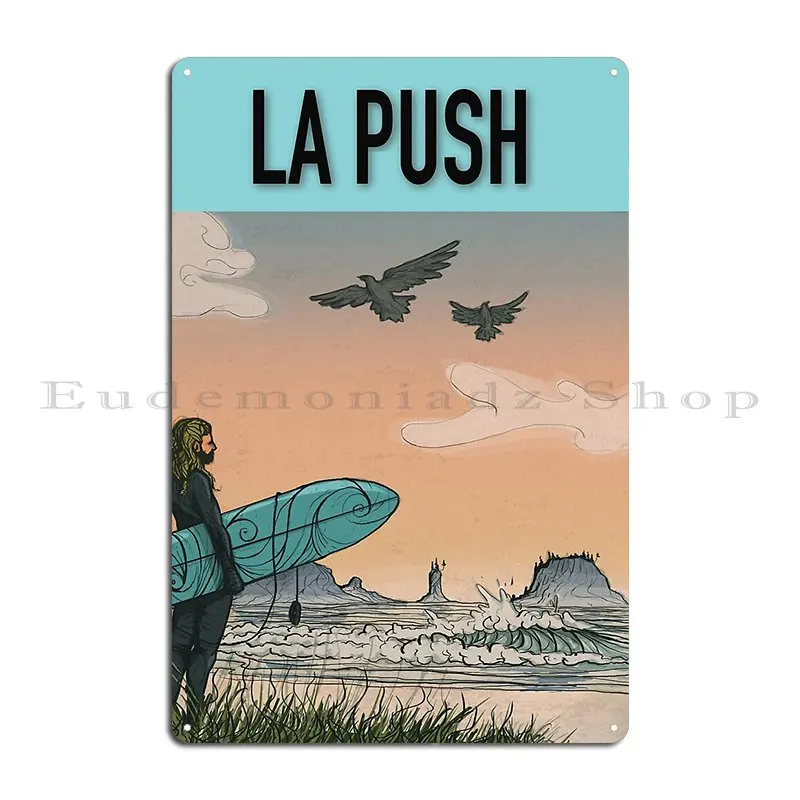 Pacific Northwest Surfer Metal Plaque Decoration Decoration Customize Sign Living Room Tin Sign Poster