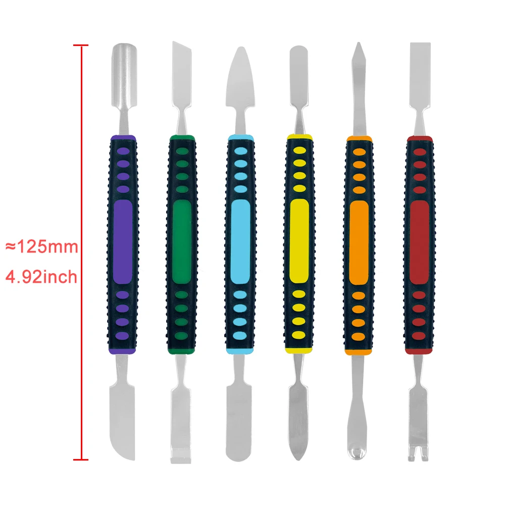 6pcs/set Prying Opening Repair Tool kit For Mobile Phone Notebook Dual Heads Metal Spudger Hand Tools Sets Crowbar