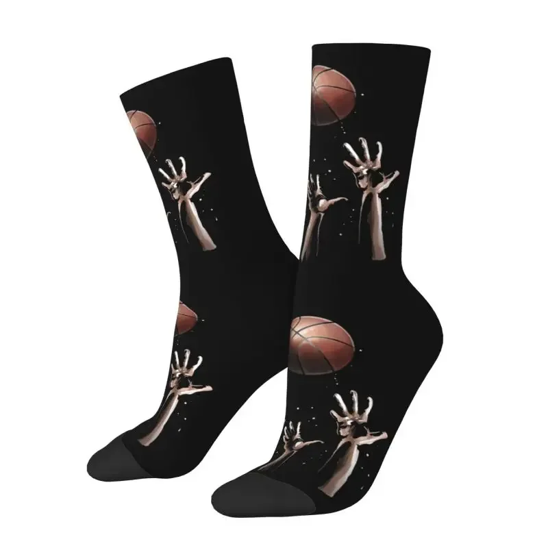 Basketball Jump Men Women Crew Socks Unisex Fashion Sport Player Spring Summer Autumn Winter Dress Socks