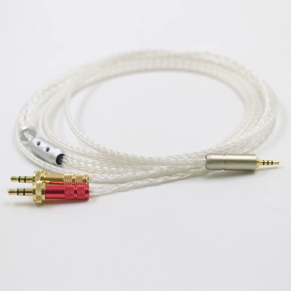 Haldane HIFI 16 Cores UPOCC Single Crystal Silver Kopfhörer Upgrade Ersatzkabel für SONY MDR-Z1R MDR-Z7 MDR-Z7M2 mit Sicherungsmutter