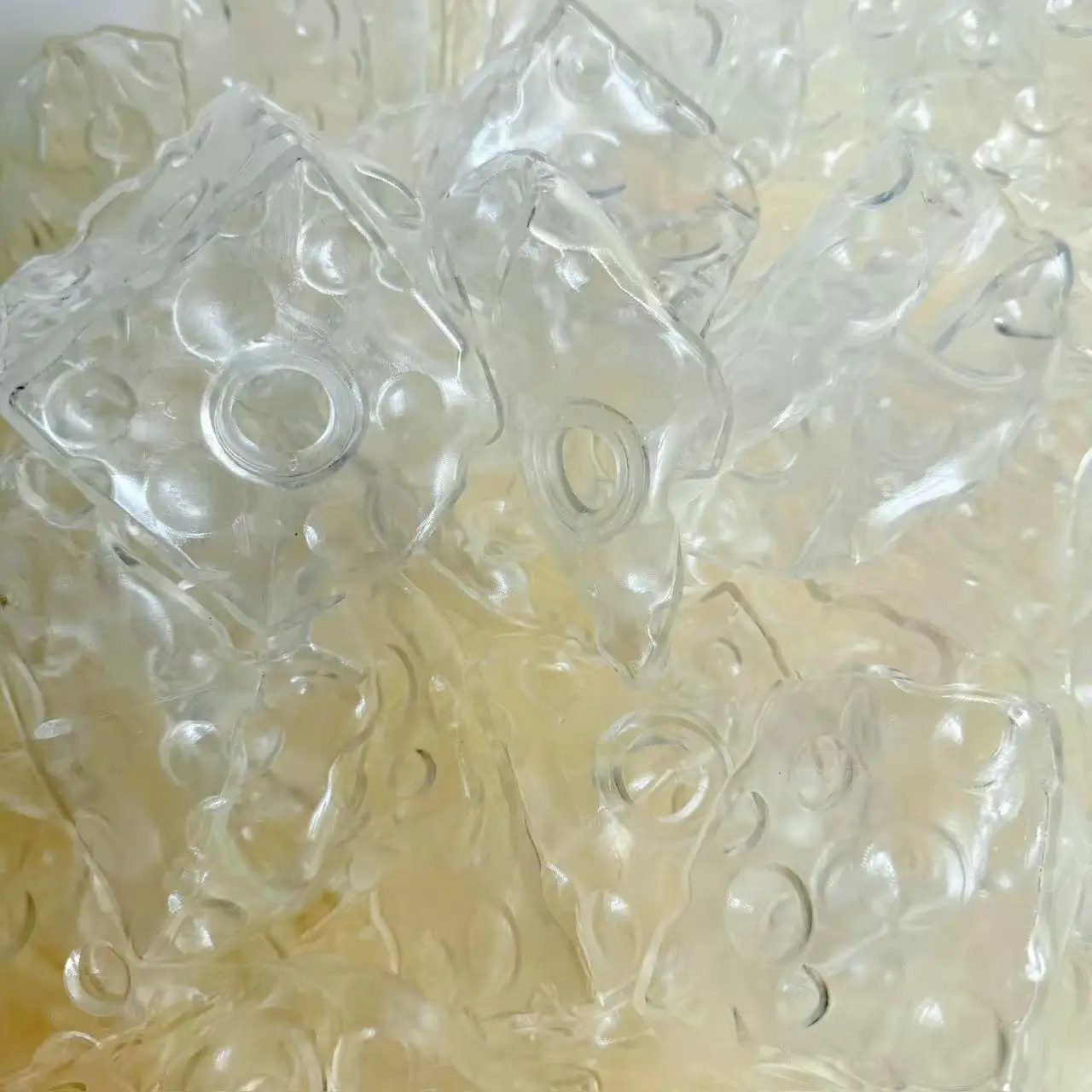 7cm Käse-DIY-Leerkugelhülle aus weichem TPR, transparent, für selbstgemachtes Quetschspielzeug, Ersatzhülle, kann gefüllt werden. – Detail 6