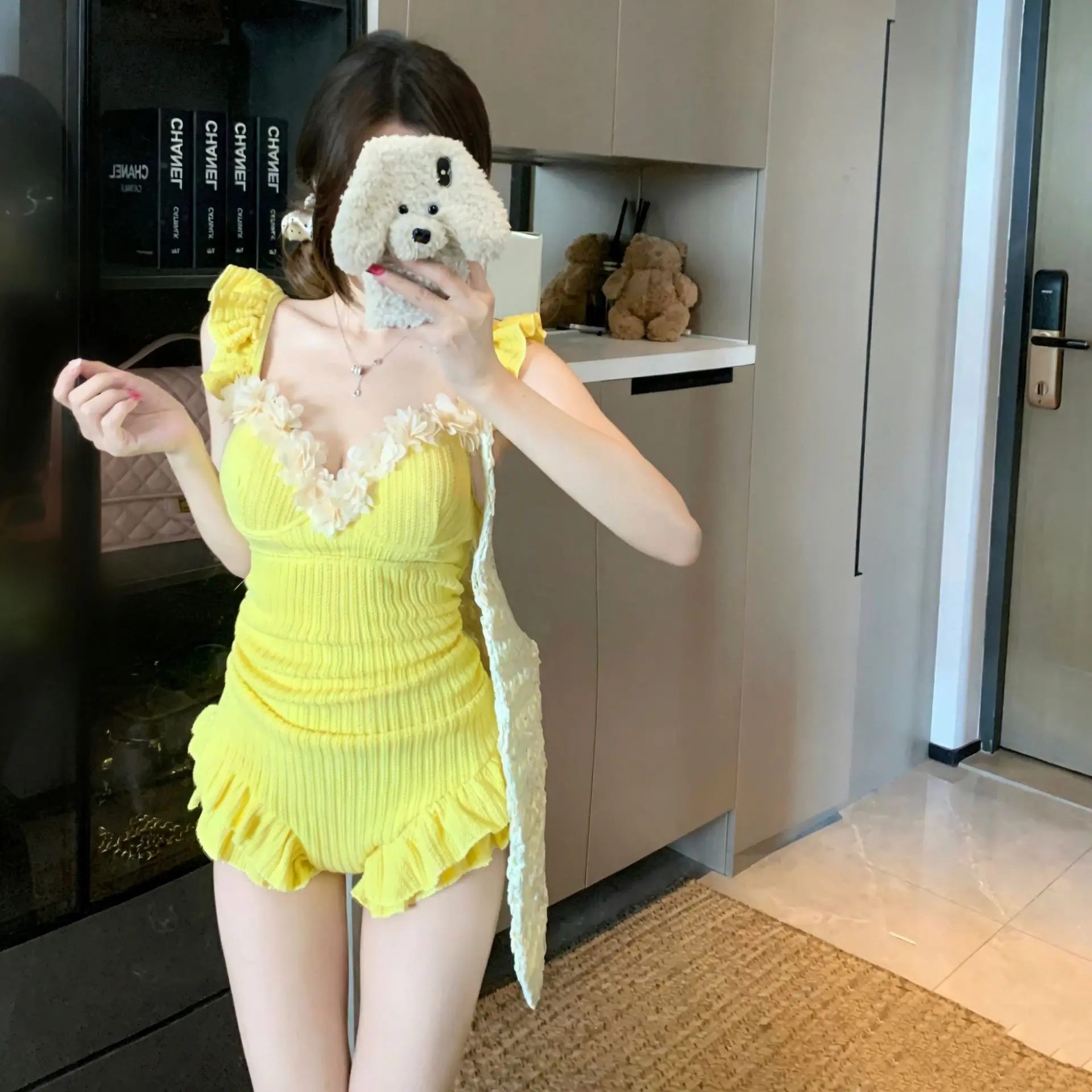 

Легкий индивидуальный купальник-монокини 2026 года для женщин: новый, девичий, для небольшой груди, с эффектом пуш-ап, утягивающий, для коррекции живота, для спа-процедур