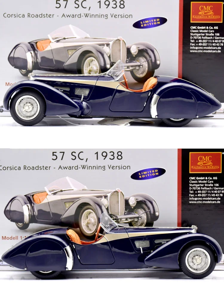 CMC 1:18 57SC كورسيكا محاكاة طبعة محدودة جميع سبائك معدنية مفتوحة ثابتة سيارة لعبة مجسمة هدية #3