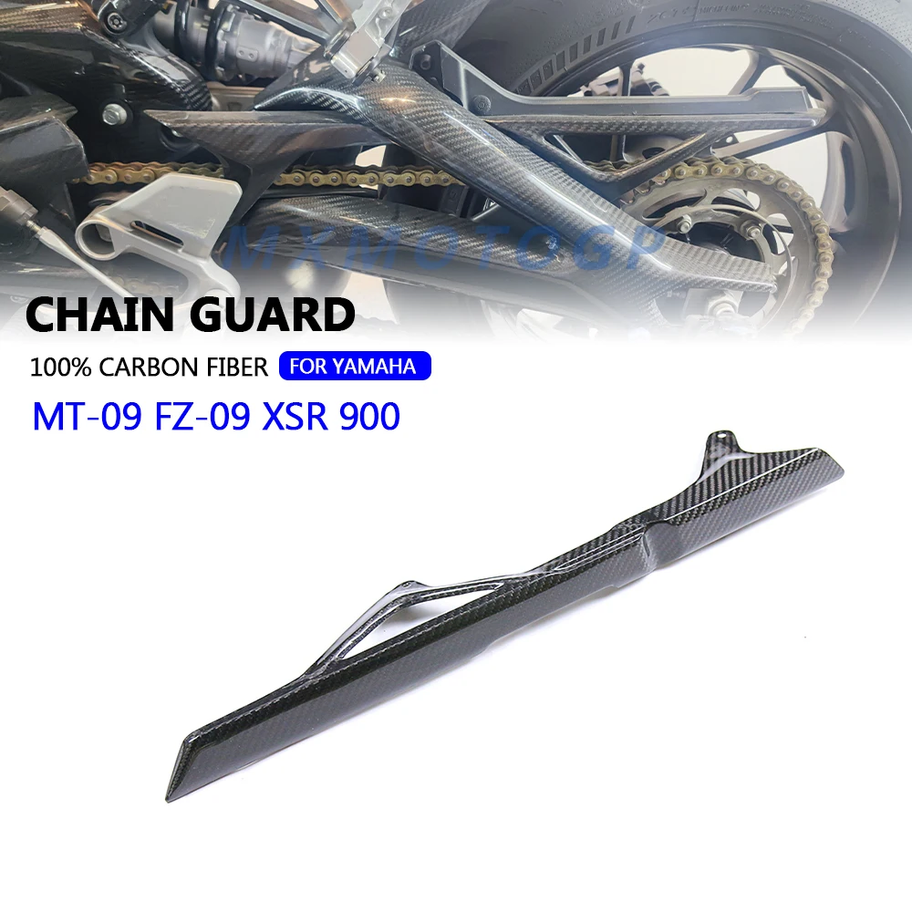 

For Yamaha MT 09 MT09 FZ 09 FZ09 XSR900 2014 2015 2016 100% Carbon Fiber Chain Mud Guard Cover Fairing Motorcycle Accessories