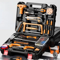 OULAIDE Hardware Toolbox Set Household Repair Tools KIT Multifunction Portable Storage Box Manual Hardware with Toolbox