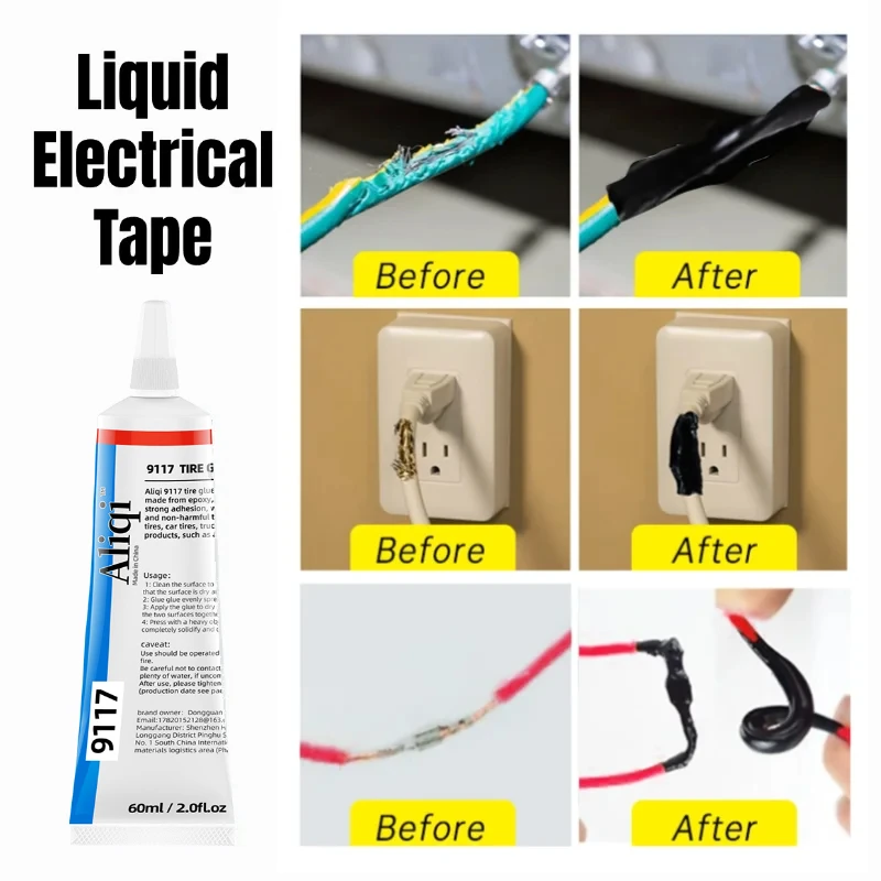 الشريط الكهربائي السائل مطاط مقاوم للماء سلك كابل عازل معطف الغراء العزل المواد اللاصقة السدادة المنزل إصلاح خط الغراء #1