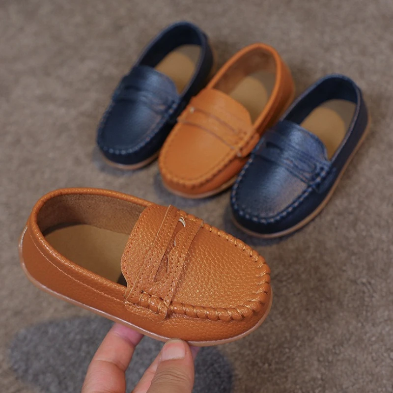 

Детские туфли-лоферы 2026: Новые ретро-модели на мягкой подошве для детей, повседневные, нескользящие, удобные, универсальные, для первых шагов малышей
