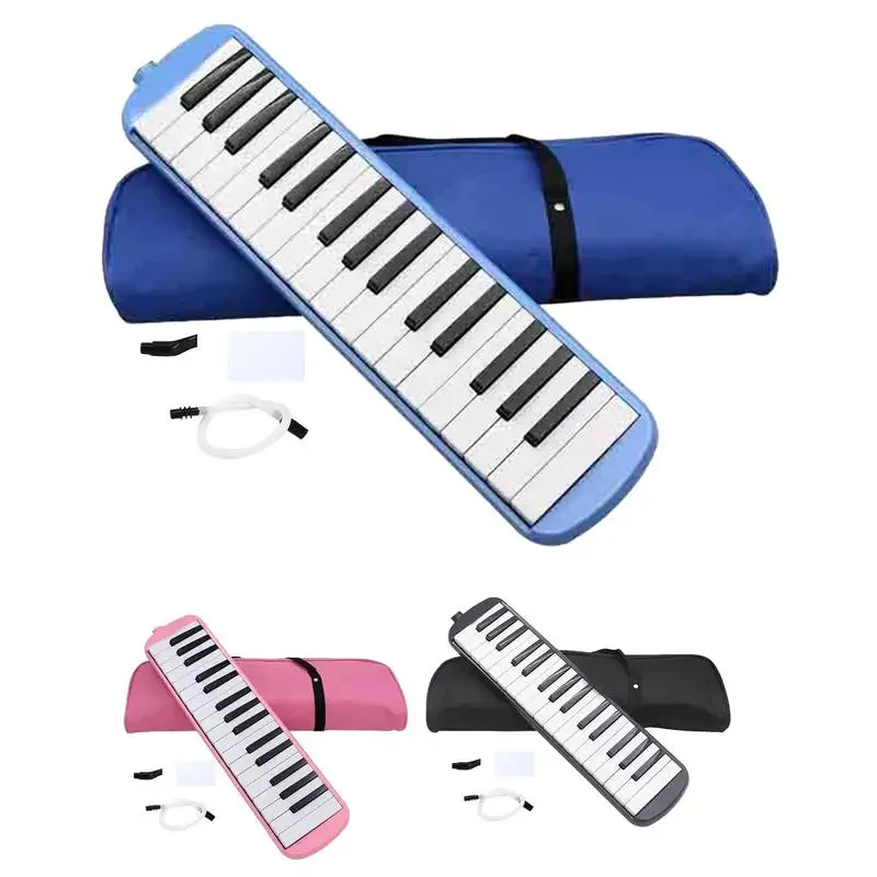 32 Key Melodica Mouthpiece Talk Box Instrument Double Tubes Melodica Talk Box Instrument Mouthpiece Safe Mouth Melodica Organ