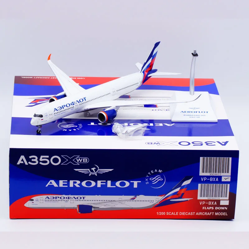 XX20022 Alloy Collectible Plane Gift JC Wings 1:200 Aeroflot Airlines 