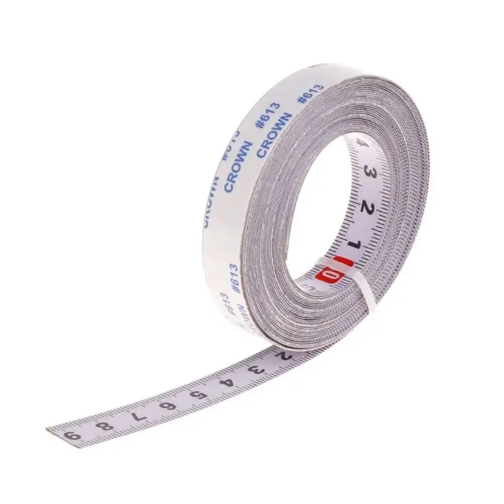 1m-5m Miter Track Tape Measure Clear Scale High Precision Self Adhesive Scale Ruler Steel Free Cutting Metric Scale Ruler