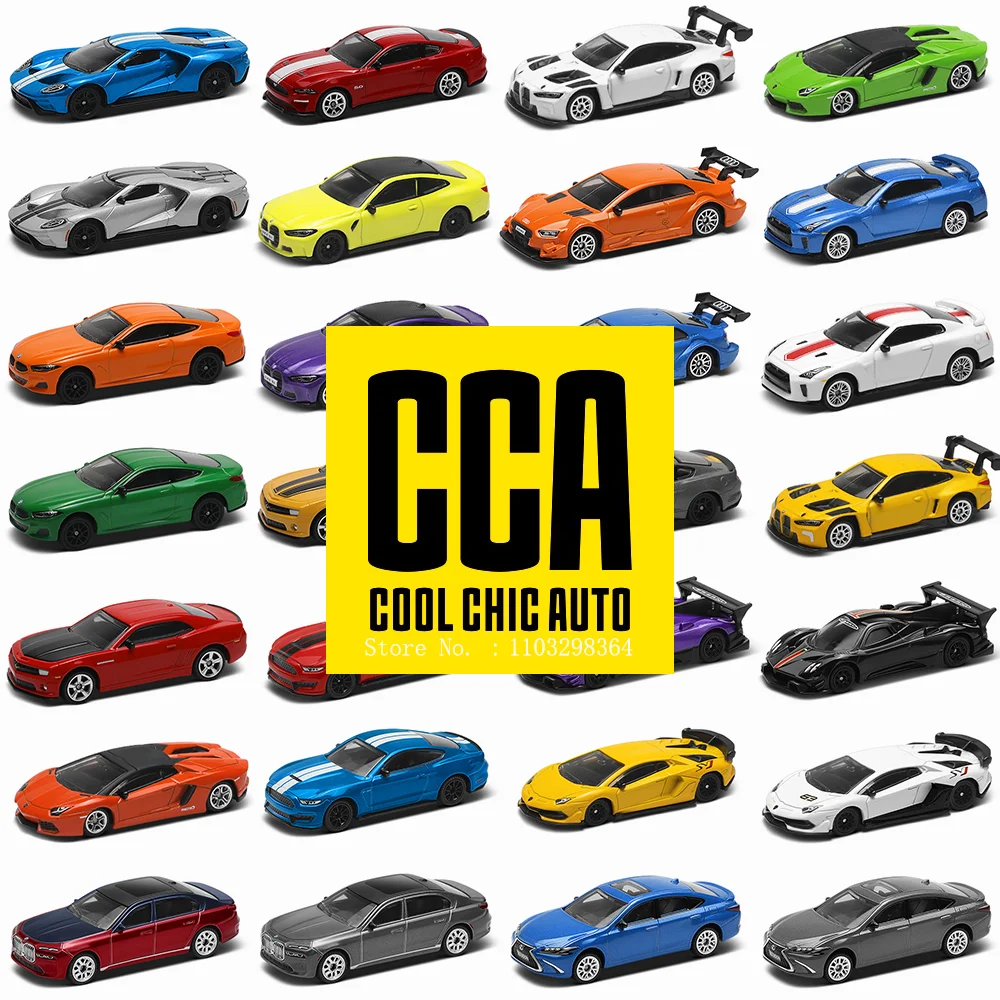 CCA 1:64 BMW, Audi, Ford, Nissan Lamborghini Collection Full body Alloy Manufacturing Die Casting Car Model Toy Car