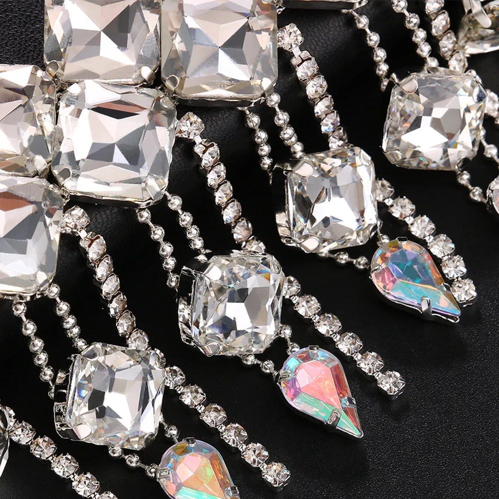 رائع الزفاف شرابة عقال المرأة حجر الراين قبعة الزفاف بلينغ الجبين عقال إكسسوارات الشعر هدايا مجوهرات الزخرفية