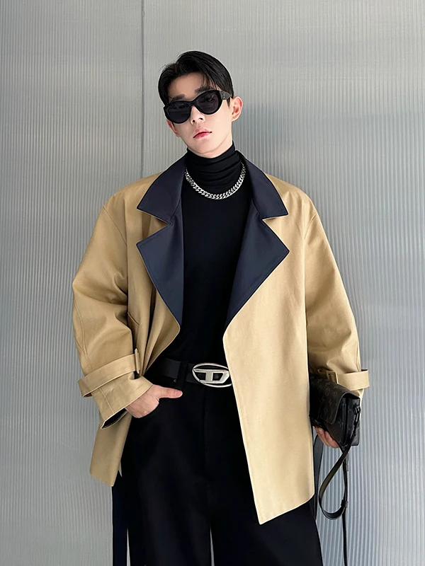 

Ортовое пальто Jaet для мужчин и женщин, новинка 2023 года, Sle Personali, с отложным воротником, цвет Blo, широкая версия, модное зимнее пальто