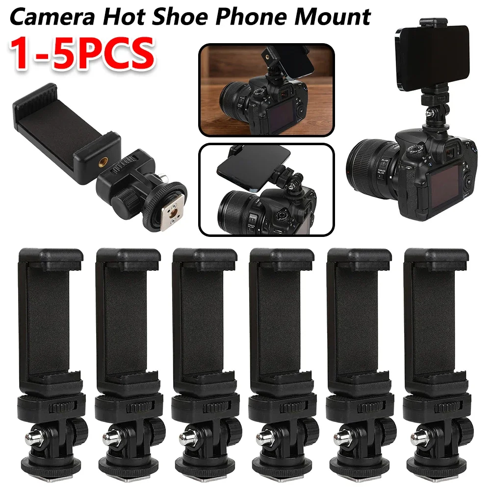1-5PCS Kamera Blitzschuh Telefon Halter Monitor Flexible Stativ Adapter für Canon für Nikon für Sony DSLR kamera Handy Halterung