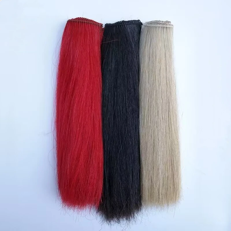 Horsehair cherry red cherry blossom real horsehair cherry blossom extended and thickened