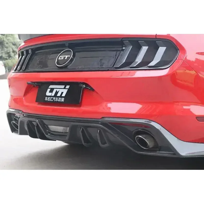 

For Ford Mustang 2018 2019 2020 High Quality Carbon Fiber Front Bumper Lip Rear Diffuser Trunk Splitters Body Kit