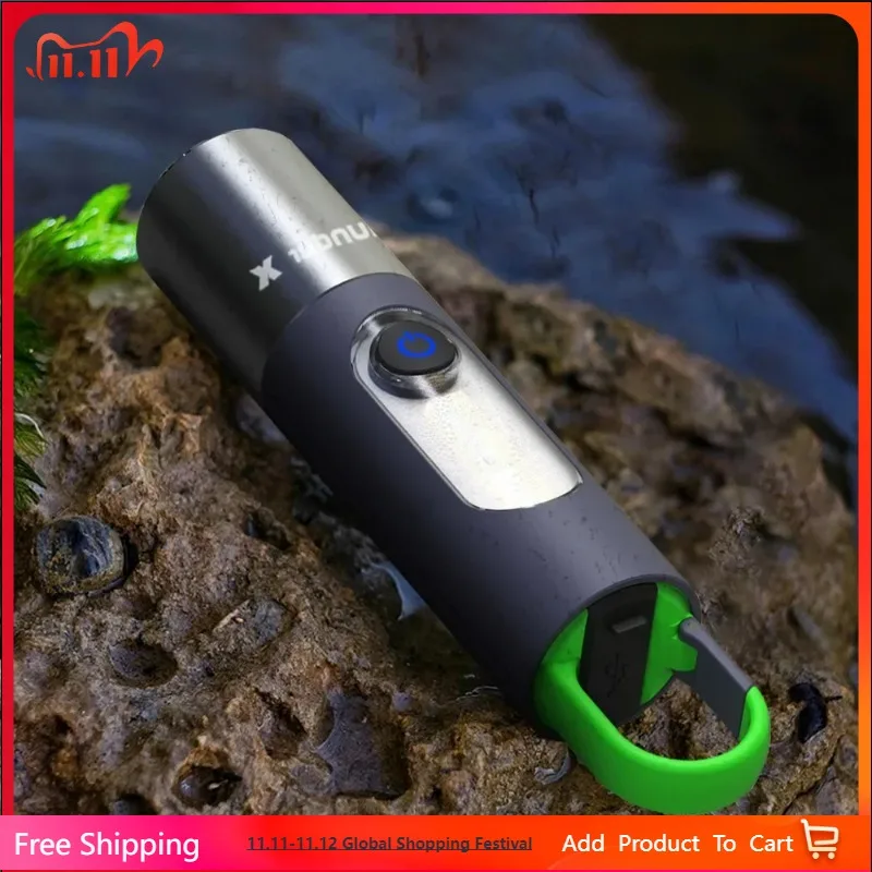 

Outdoor Multi-Functional Strong Light Flashlight with Long-Range Lighting White Laser Working Side Light for Camping Hiking