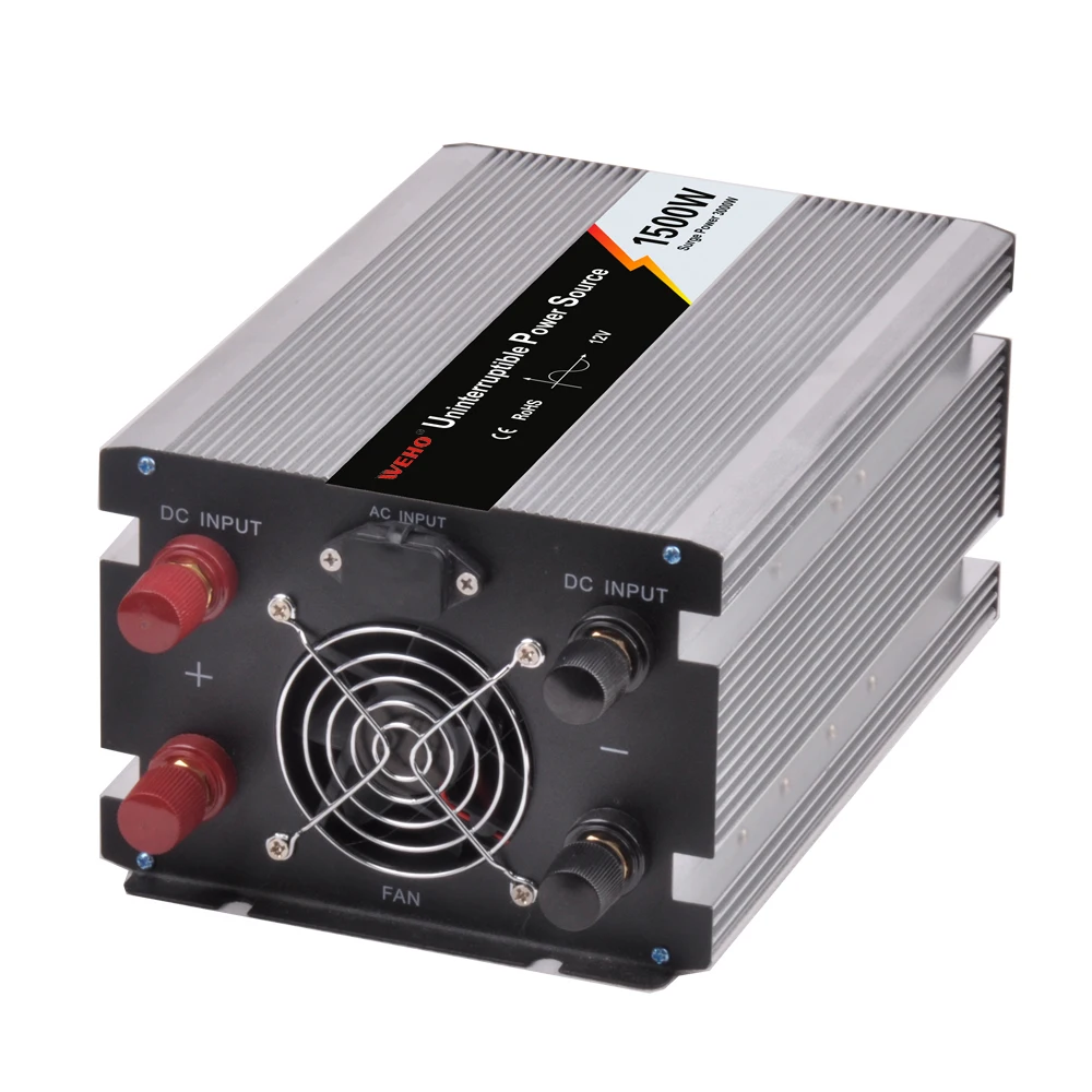 

Инвертор чистой синусоиды с зарядным устройством WHPU-2000-24, 2000 Вт, 24 В DC в 110/220 В AC, для дома/автодома/грузовика/инвертор питания