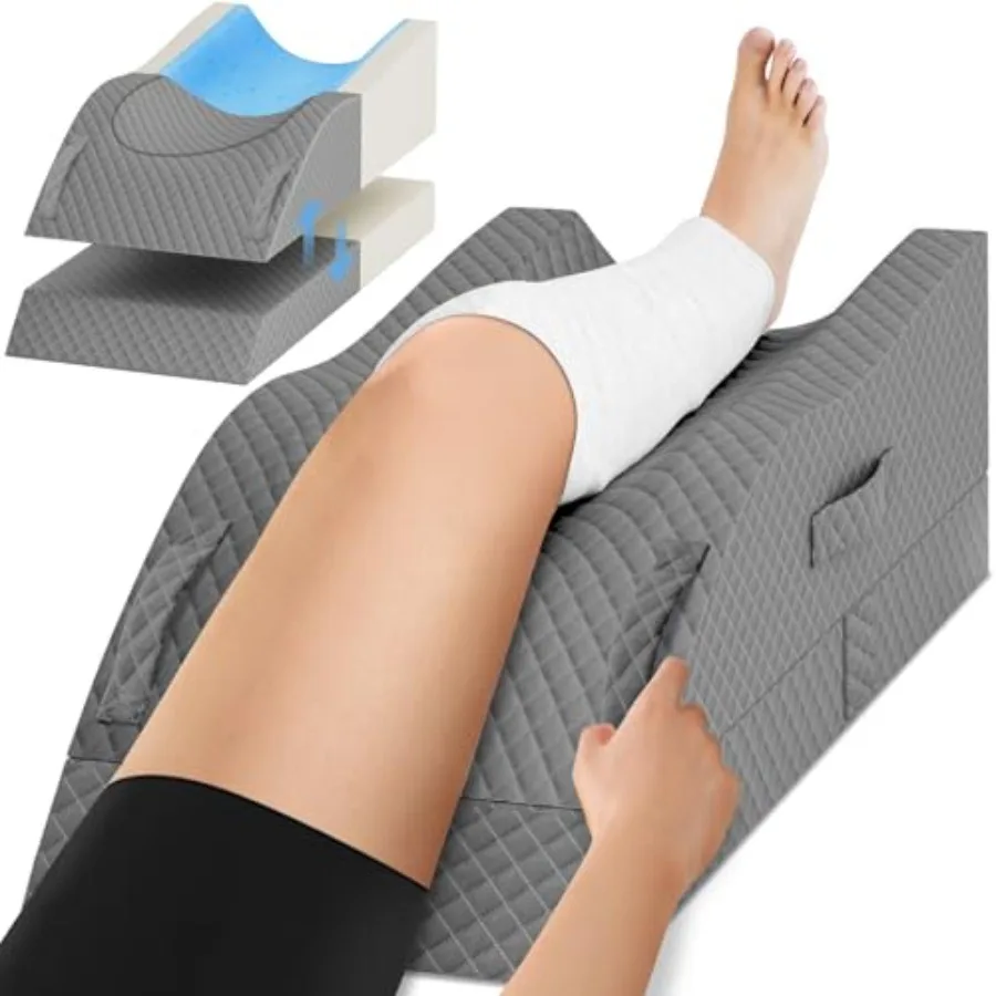 

Elevation Pillows for Leg After Surgery Memory Foam Adjustable Wedge Pillow for Injury or Rest Ankle Pillow for Sleeping Blood