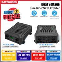DATOUBOSS Portable Car Inverter 1200W 2000W 3000W Pure Sine Wave Dual Voltage Inverter 12V to 24V Auto Switching Solar Inverter