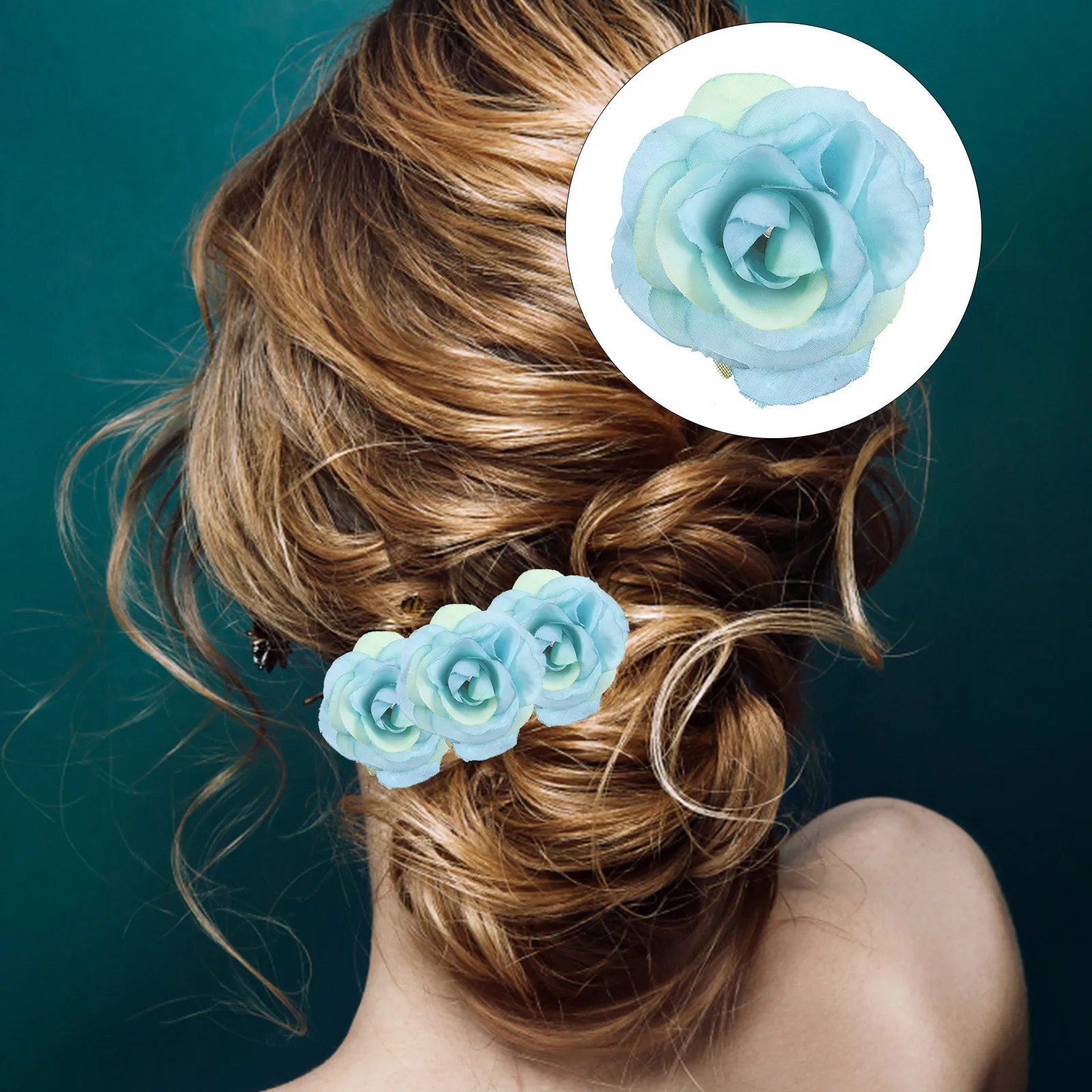 

100Pcs Mini Artificial Rose Heads Fake Flower Heads for Crafts Wedding Party Decorative Faux Flower Supplies Decorative Flowers