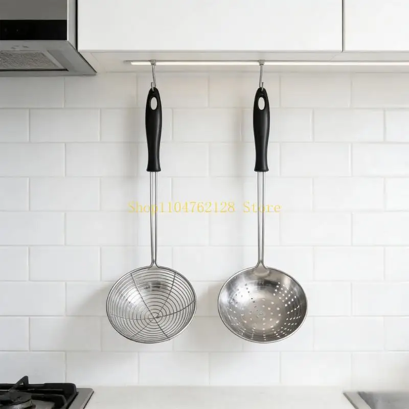 Stainless Steel Strainer Ladle for Vegetable Broth Ergonomic Skimmer Spoon Tool best sale