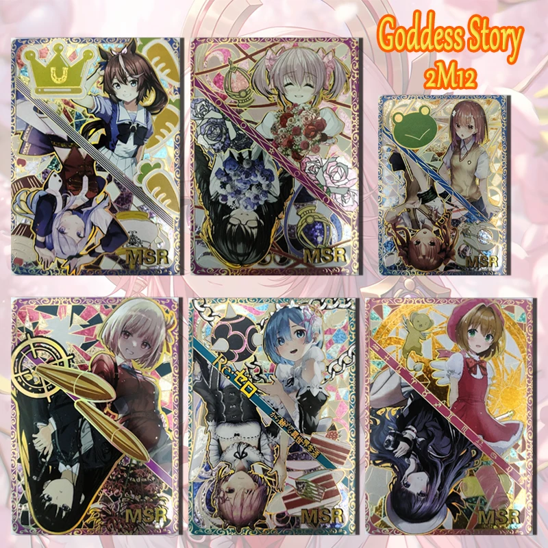 

Goddess Story Colorful 2M12 MSR hot stamping card Rem Ram Misaka Mikoto Shirai Kuroko boy Toy collection new Birthday present