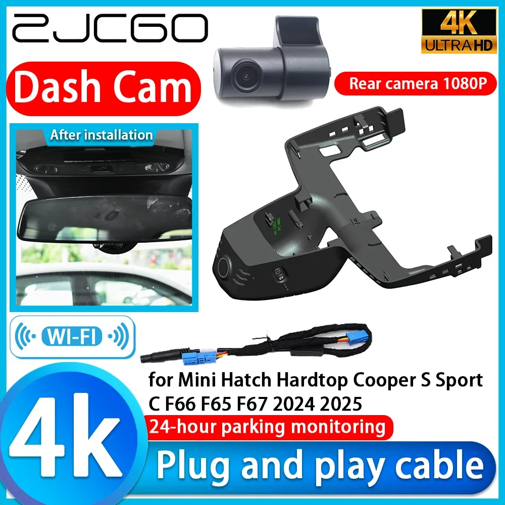 Video Recorder 4K UHD Plug and Play Car DVR Dash Cam For Mini Hatch Hardtop Cooper S Sport C F66 F65 F67 2024 2025