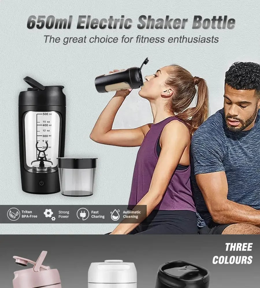 Electric Shake Bottle Blending Mixing Coffee Cup Automatic Protein Shaker